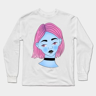 Pink Hair, Don't Care Long Sleeve T-Shirt